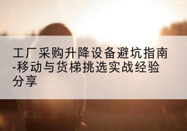 察哈尔右翼前旗移动式升降机怎么选-工厂采购升降设备避坑指南-移动与货梯挑选实战经验分享